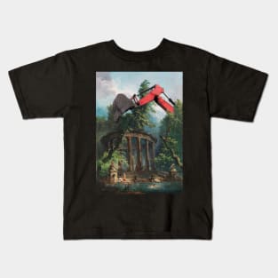 The bathing pool with excavator. Kids T-Shirt